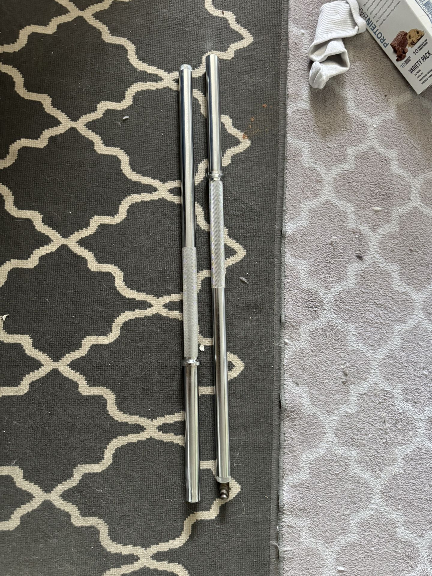 1” Barbell w/plates + Dumbbells
