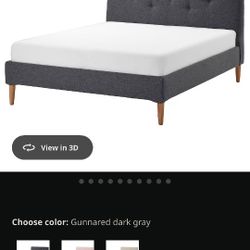 Ikea Queen Bed Frame With Upholstered Headboard