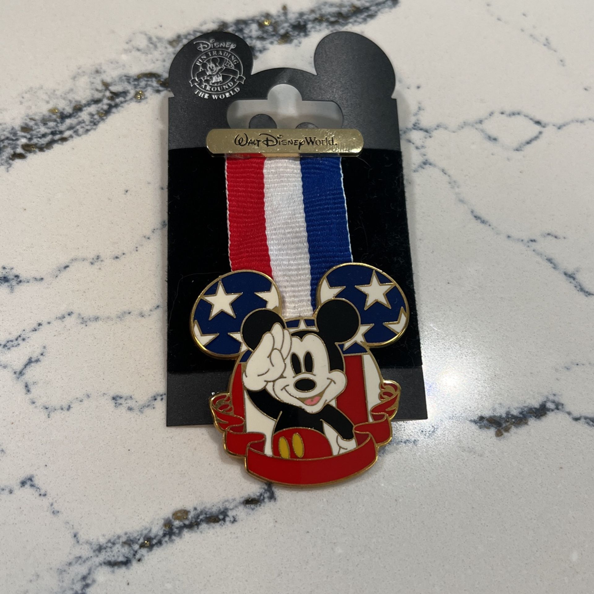 Disney World Pin 2007 Mickey Mouse American Medal