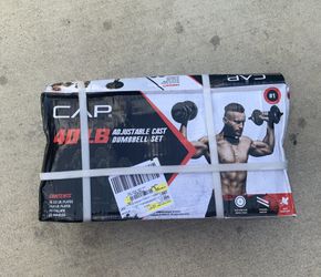 CAP Barbell 40 lb. Adjustable Cast Iron Dumbbell Set