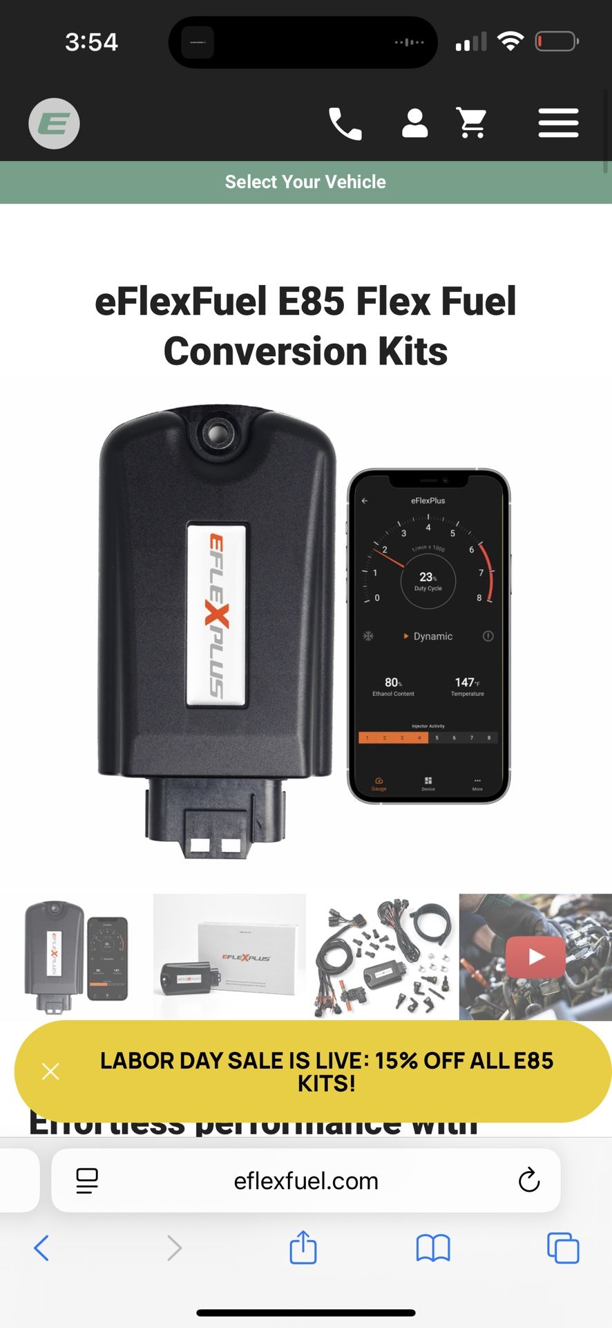 Eflex E85 Conversion Kit