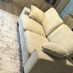 Beige Love Seat Less than 1 year old