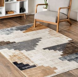 modern geometric rug