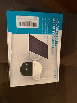 Solar security camera