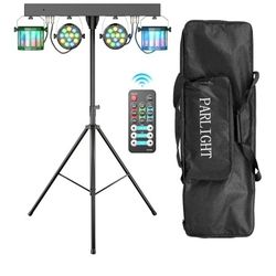 5 in 1 Dj Lights with Stand 5.9ft,Led Dj Par Lights
