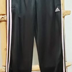 Adidas Work Out Pants size Woman's Small Black & Baby Pink 
