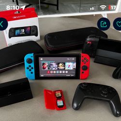 Like New Nintendo Switch  256gb Card Installed 