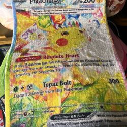 Pikachu Pokémon Card Carpet Rug Doormat 