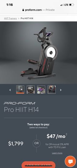Pro-form hiit h14