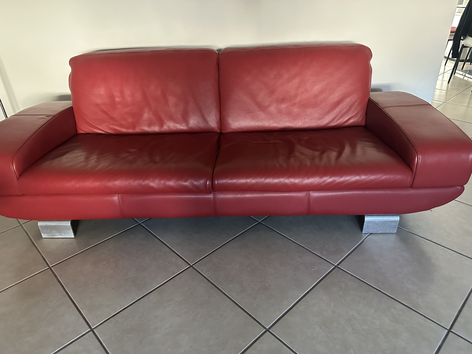 Natuzzi Leather Couch