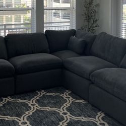 120” Living Spaces modular sectional 