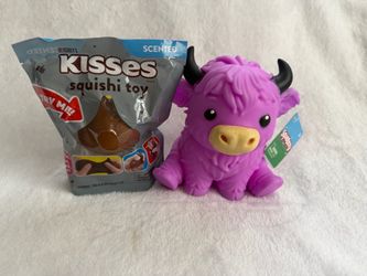 Hershey's Kisses Scented Squishy Toy & Purple Bull Squeeze Toy