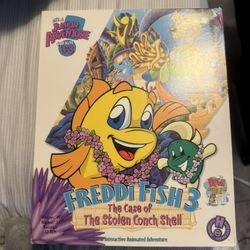 Freddie Fish 3 Case Of The Stolen Conch Shell (sealed) Cd Rom Set