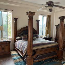 5 Piece King Bedroom Set Solid Wood