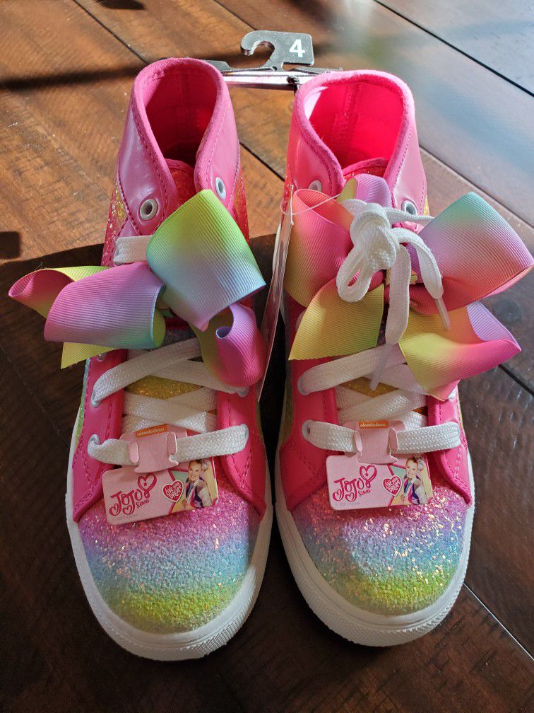 Jojo Siwa Girls Shoes New With Tags Size 4Y 