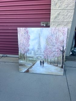 Paris Eiffel Tower Canvas Wall Art