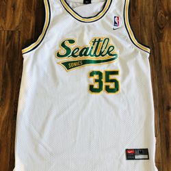 Nike VTG Seattle Supersonics Kevin Durant #35 Sewn Jersey Men M NBA Rare