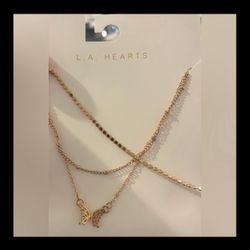 L.A. Hearts Layered Butterfly Necklace 🌟