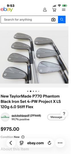7-8-9-PW Taylormade P770 phantom black