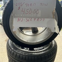 4 new tires with rim