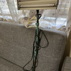 Fostoria Localite Pale green Vintage Drafting Table Lamp