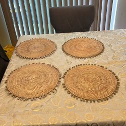 Bohemia Seaside Shell Rattan Placemat