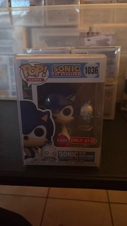 Funko Pop Sonic with Hero Chao #1036 Flocked Target Exclusive