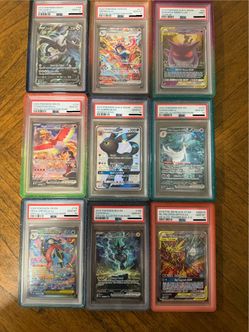 Pokémon PSA graded slabs