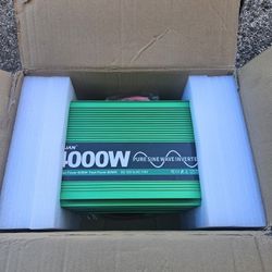 4000W Power Inverter 12V to 110V – Heavy Duty RV Truck Solar Off Grid Converter