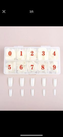 New 500 PCs Long Square Fake Nail