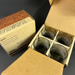 Vintage, 1970s, Mcdonalds Hawaiian Glass Collectible Cups