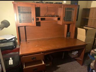 Wood Desk with drawers