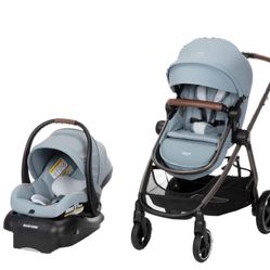 Maxi-Cosi Zelia™ Luxe 5-in-1 Modular Travel System in New Hope grey, open box*