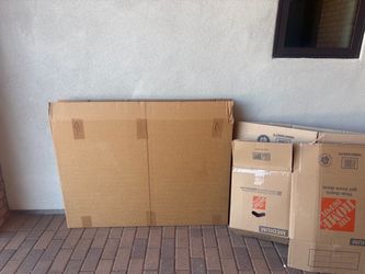 moving boxes and paper