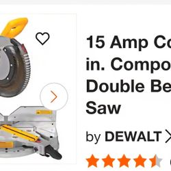 12" Compound Doble Bevel Mitre Saw