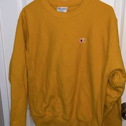 Champion Yellow Crew Neck