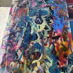 Original Art Piece (it takes a village to hang)