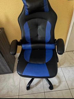 Blue and Black Gaming Chair