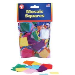 Mosaic Squares - 2500 qty Assorted Colors Hygloss Mosaic Tissue Squares    Enhance your crafts with Mosaic Squares. Perfect for collages and embellish
