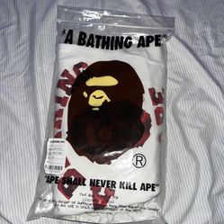 red camo bape shirt AUTHENTIC