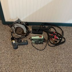 4 Power Tools And Jumper Cables 