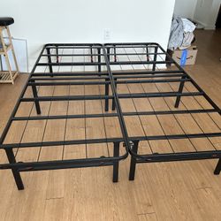 Foldable Metal platform bed frame