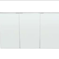 48 in. W x 31 in. H Rectangular Aluminum Medicine Cabinet with Mirror