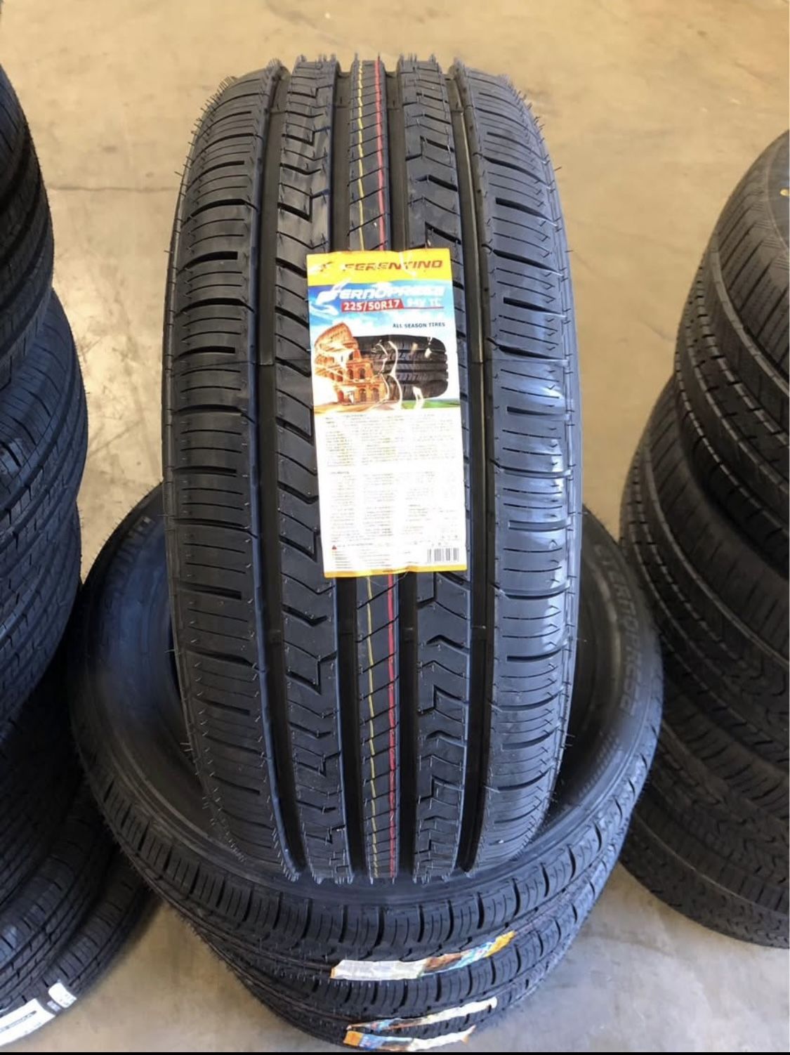 1 New Tire Ferentino 225/50R17 All Season Tires