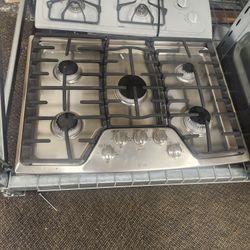 LG 30 Inch Natural Gas Cooktop Stainless Steel Built In