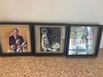 Pittsburgh Steelers Autograph Pictures Framed Coach knoll Coach Cowher & Coach Tomlin