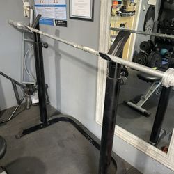 Adjustable Bench Press/ Squat Rack W/ Bar
