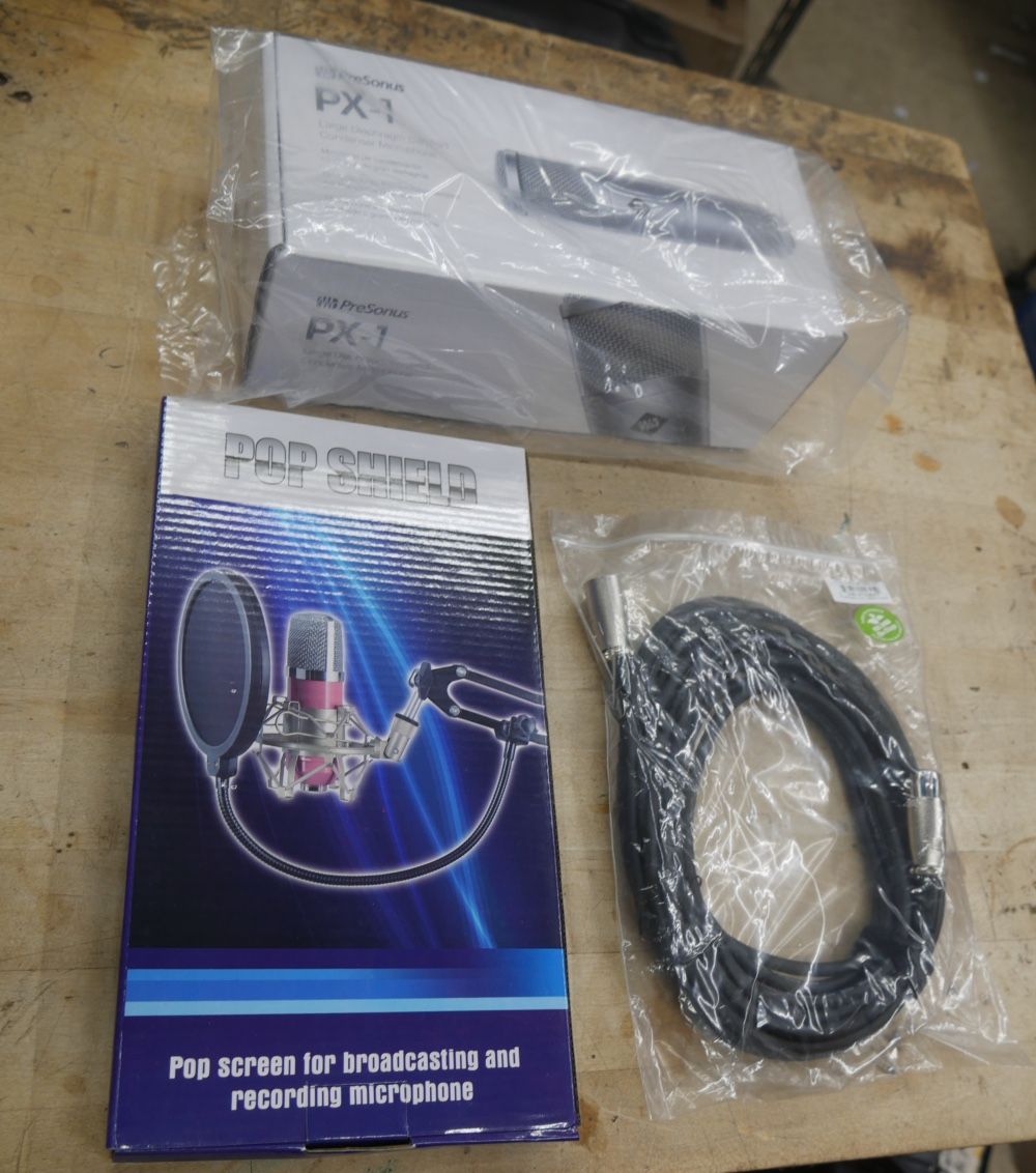 PRESONUS PX-1 MICROPHONE WITH CORD AND SHIELD NEW 880247-2 