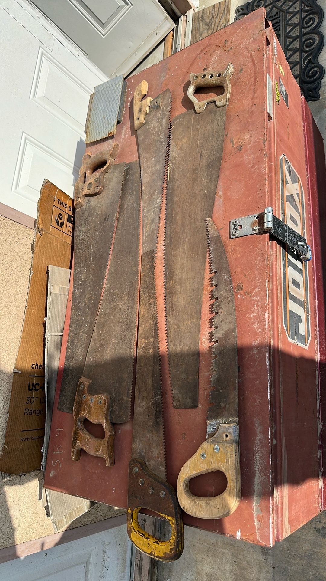 6 Vintage Hand Saws All Big Toots For Hard Wood 45 Dls For All