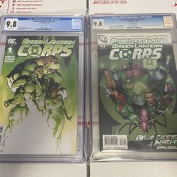 DC Comics Green Lantern Corps #1 & #47 CGC 9.8 Graded Comic Books